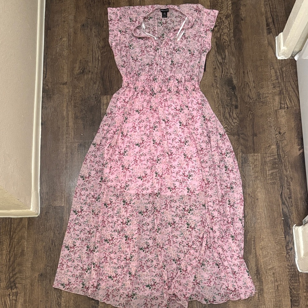 Floral Pink Maxi Dress